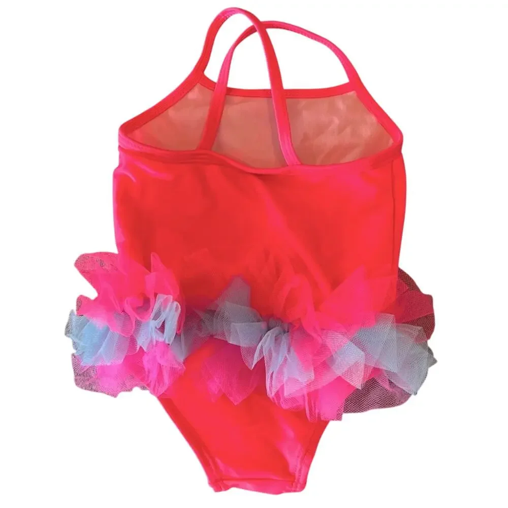 Wonder Nation Girls Unicorn Tutu One-Piece Swimsuit Pink Size 6-9 Months